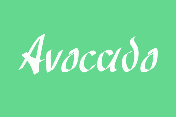 Avocado: A Handwritten Font for Creative DIY Projects