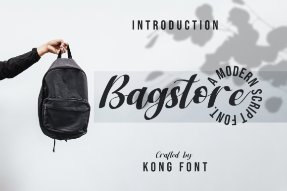 Bagstore: A Playful Handwritten Script for Creative Design