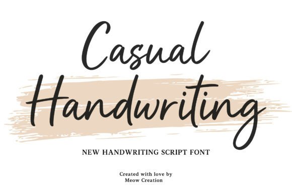 Casual Handwriting: A Simple and Natural Font
