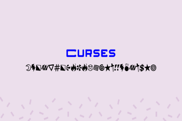 Curses: The Dingbats Font for Doodles and Icons