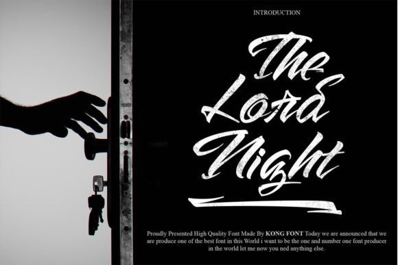 Discover The Lord Night: A Playful Handwritten Typeface
