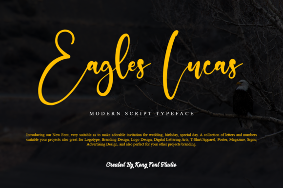 Eagles Lucas: Modern Handwritten Font for Creative Projects