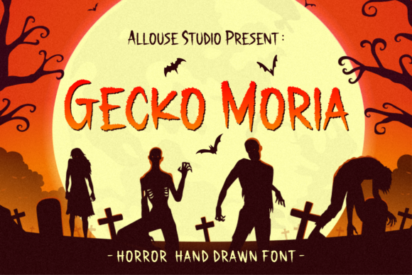 Gecko Moria: A Spooky Handwritten Font for Haunting Designs