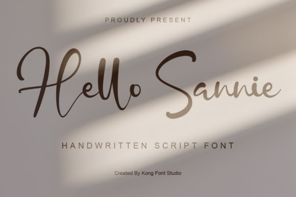 Hello Sannie: A Modern Script Font for Creative Branding