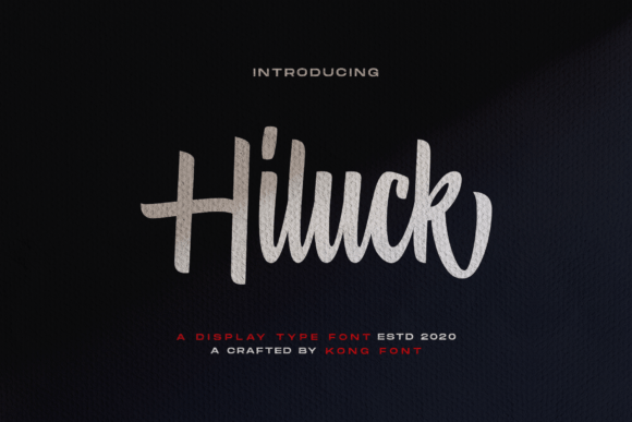 Hiluck: A Playful Handwritten Script Font for Creative Projects