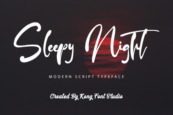 Sleepy Night: Your Go-To Handwritten Script Font