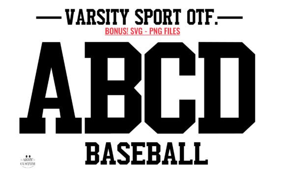 Varsity Sport Army: The Collegiate Spirit in Typography