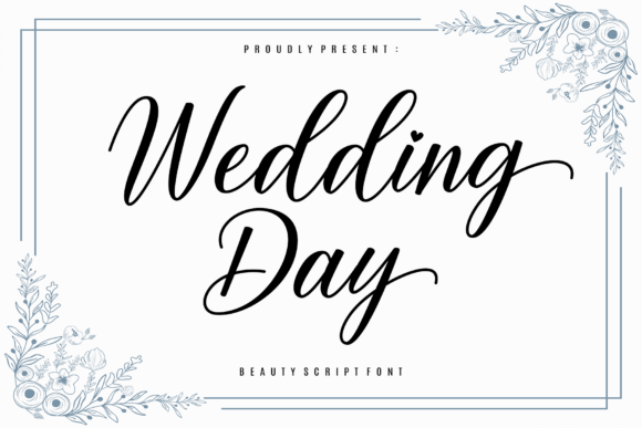 Wedding Day: A Script Font for Timeless Romance