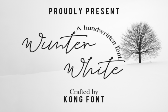 Winter White: A Modern Handwritten Font for Creative Projects